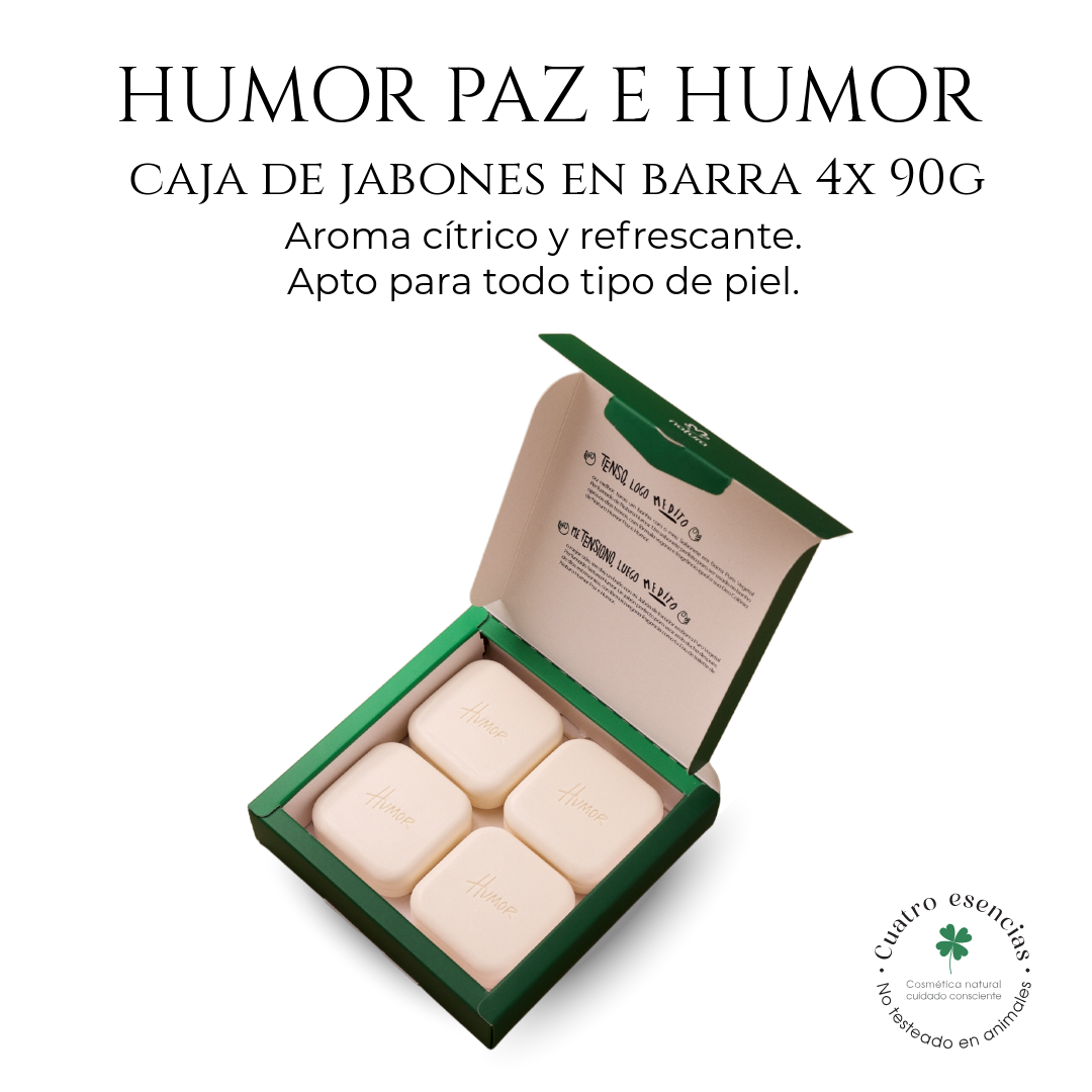 Humor Paz e humor jabón en barra 4 x 90 g