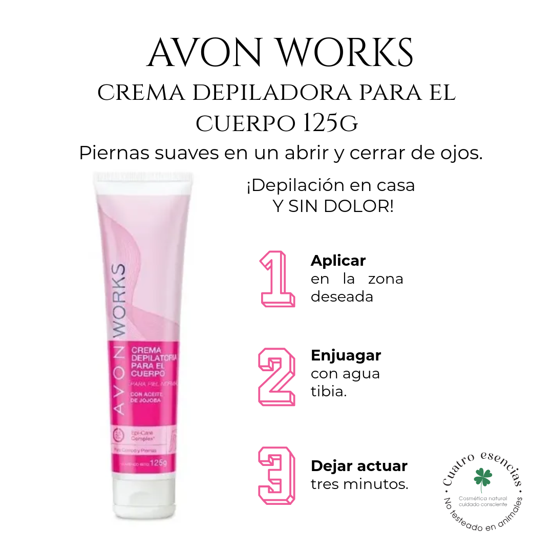 Avon Works Gel Depilación – 125 g
