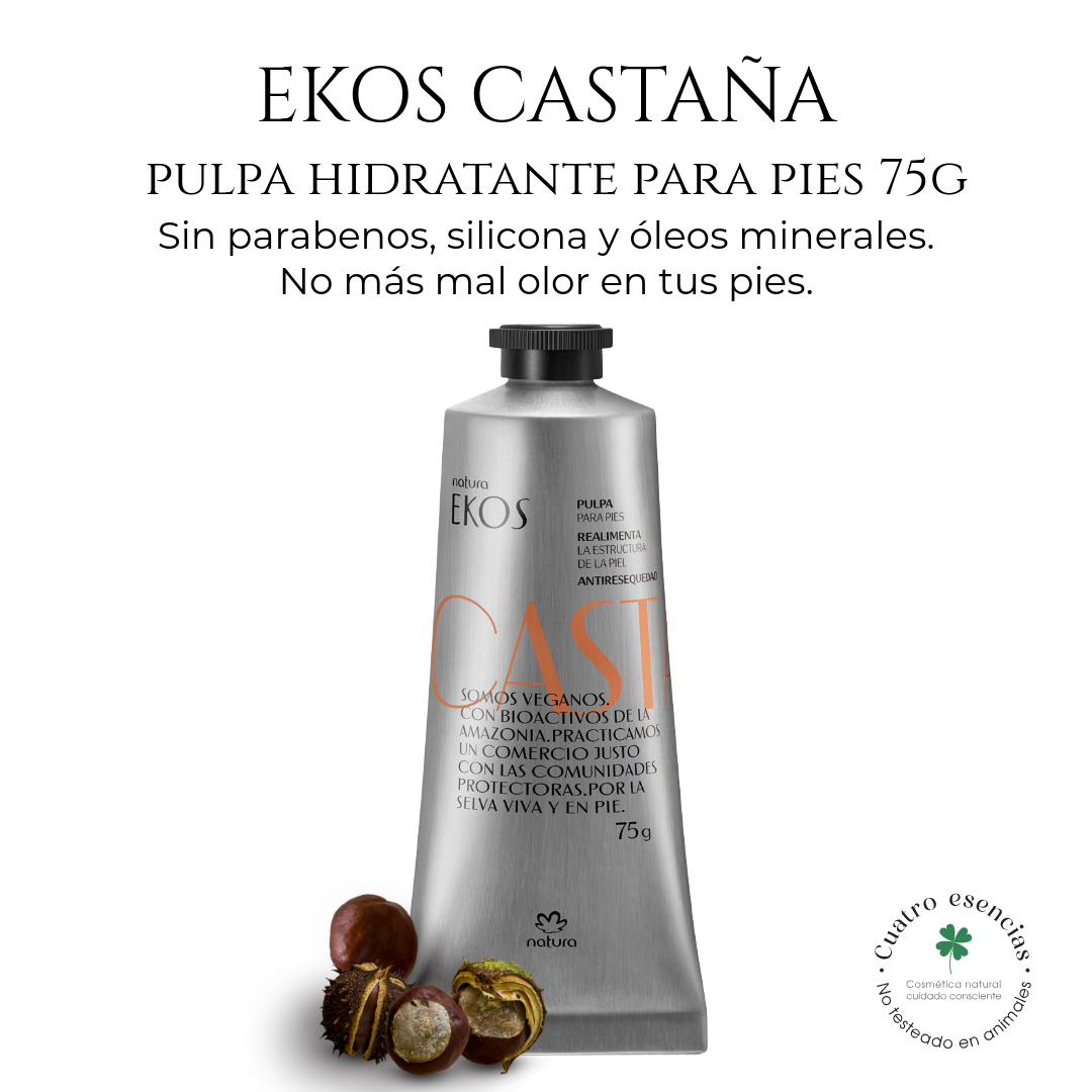 Natura Ekos Castaña – Pulpa Hidratante para Pies 75 g